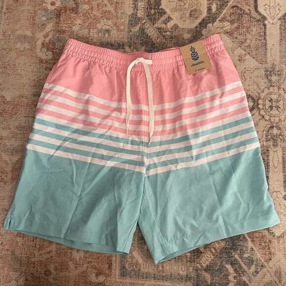 Chubbies The On The Horizons 7” Classic Swim Trunks  Shorts Large New - Picture 3 of 11